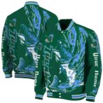 custom tulane green wave fishing passion green white jacket best selling
