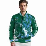custom tulane green wave fishing passion green white jacket best selling