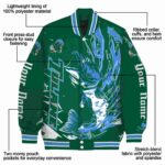 custom tulane green wave fishing passion green white jacket best selling