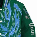 custom tulane green wave fishing passion green white jacket best selling