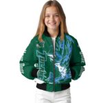 custom tulane green wave fishing passion green white jacket best selling