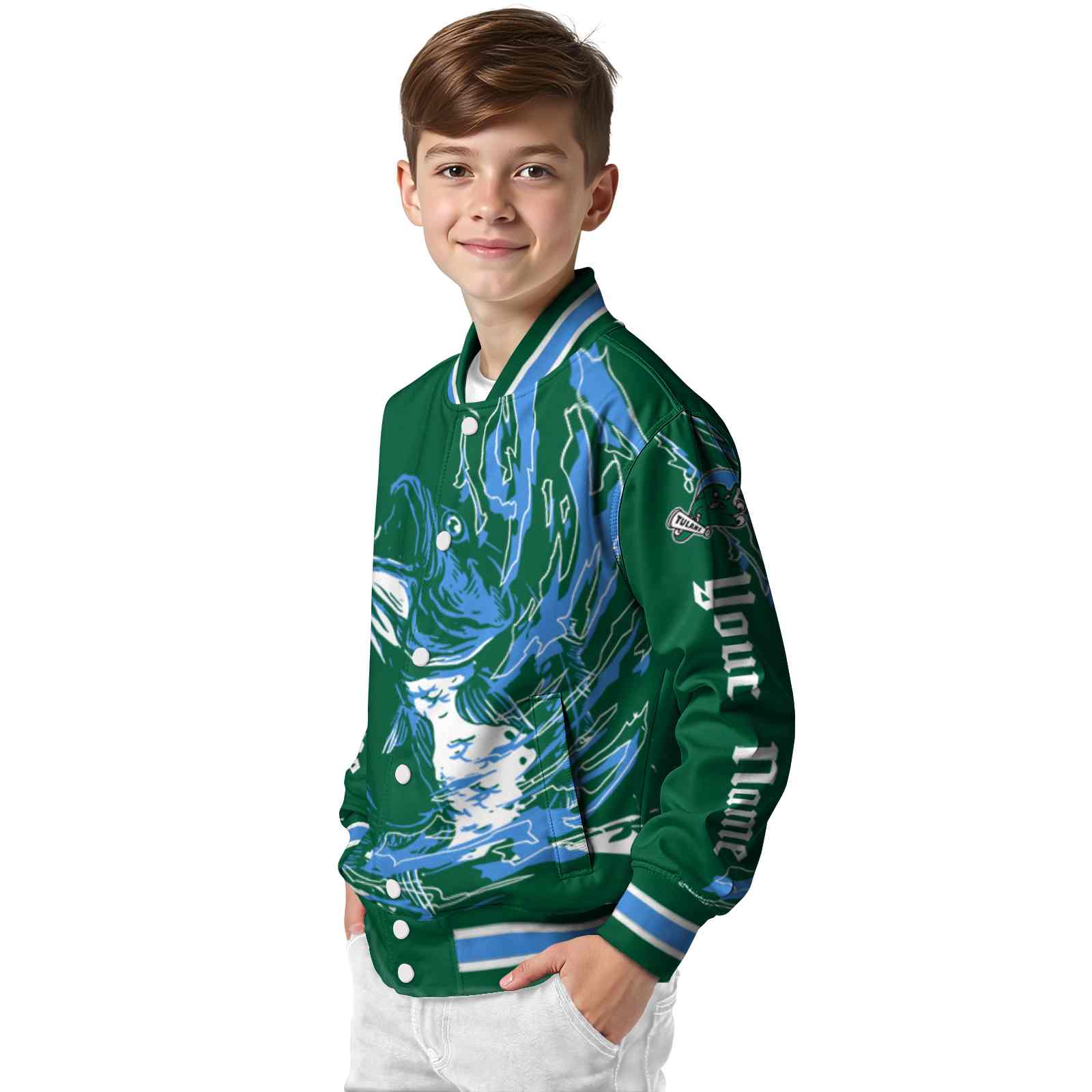 custom tulane green wave fishing passion green white jacket trendy custom tulane green wave fishing passion green white jacket trendy