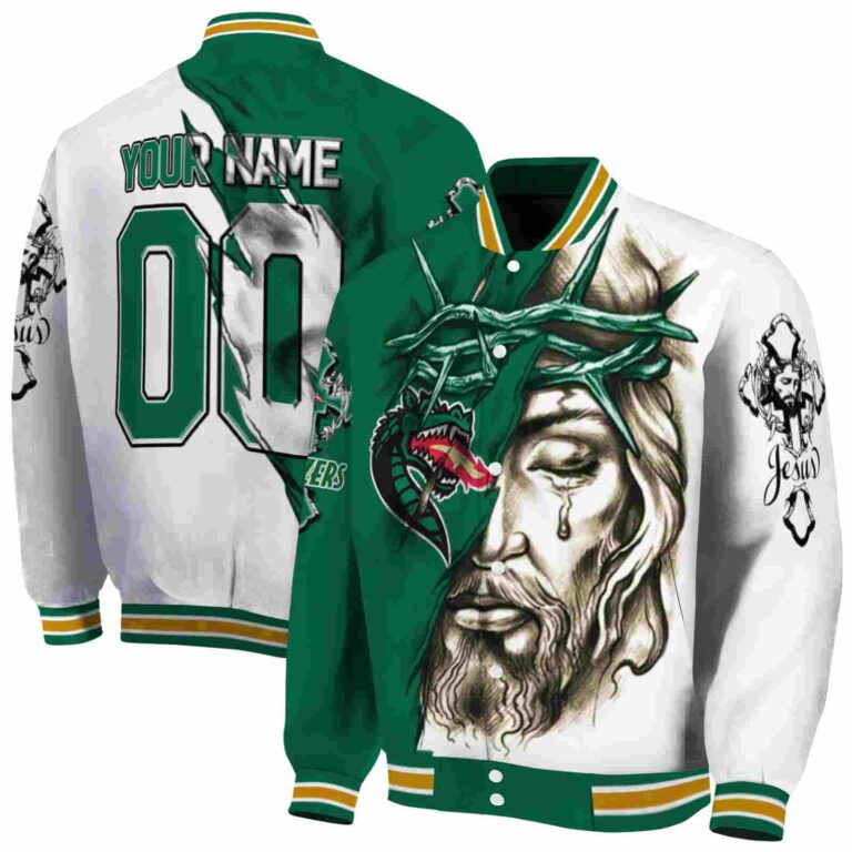 custom uab blazers jesus tears green white jacket fashion forward