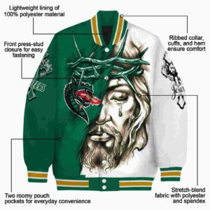 custom uab blazers jesus tears green white jacket new arrival