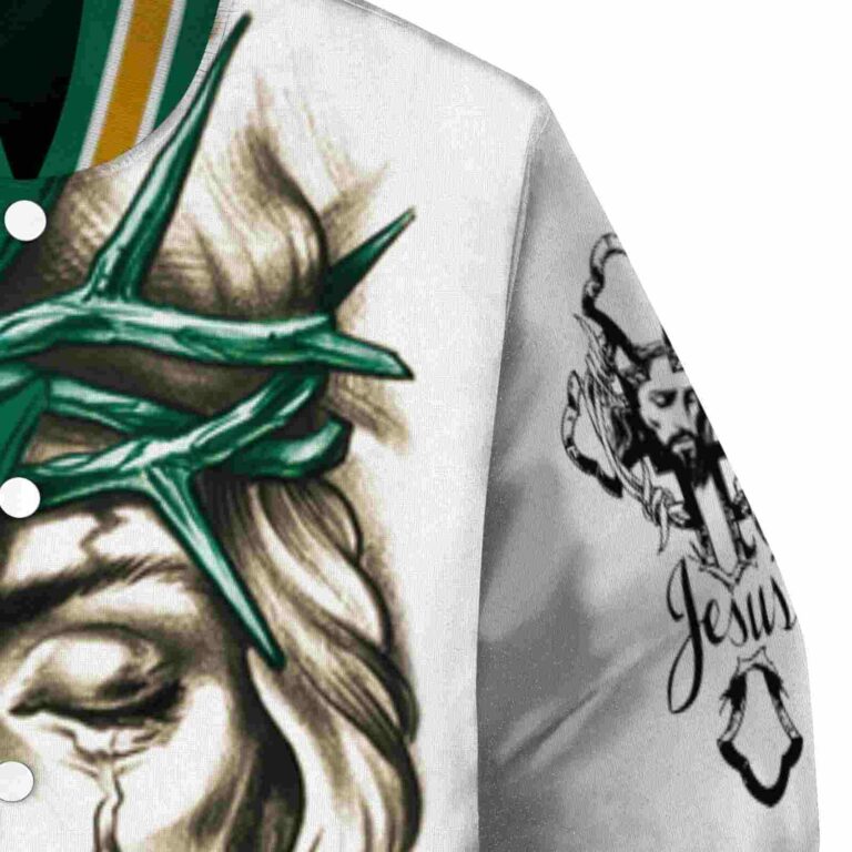 custom uab blazers jesus tears green white jacket premium grade