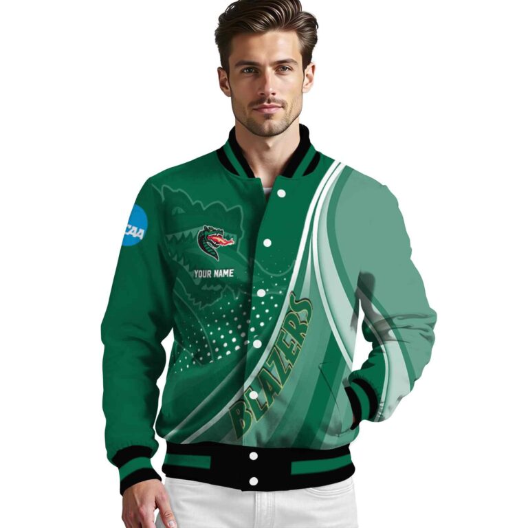 custom uab blazers wave patterns green jacket high quality