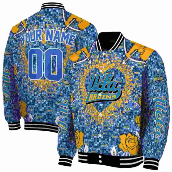 custom ucla bruins heart explosion blue jacket fashion forward