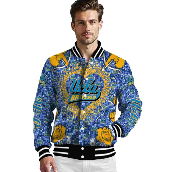 custom ucla bruins heart explosion blue jacket high quality