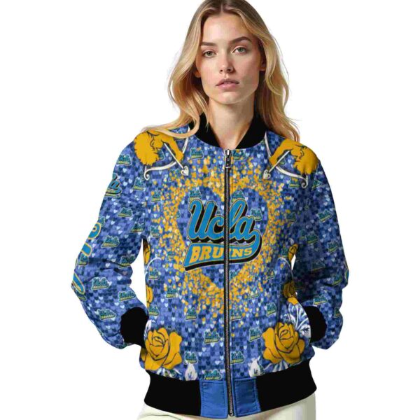 custom ucla bruins heart explosion blue jacket latest model