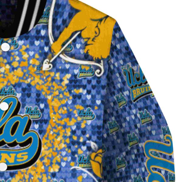 custom ucla bruins heart explosion blue jacket premium grade