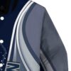 custom uconn huskies wave patterns blue jacket premium grade