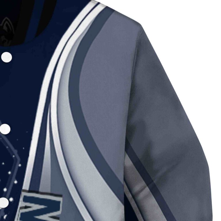 custom uconn huskies wave patterns blue jacket premium grade
