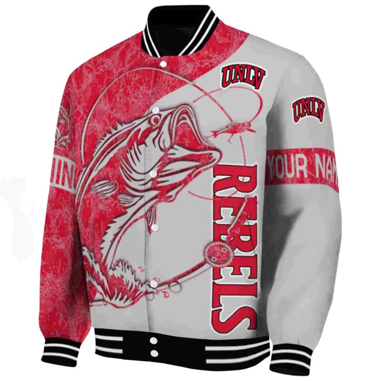 custom unlv rebels fishing rod gray jacket best selling