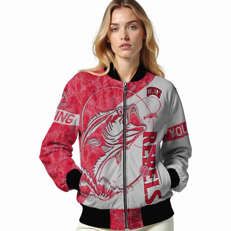 custom unlv rebels fishing rod gray jacket latest model