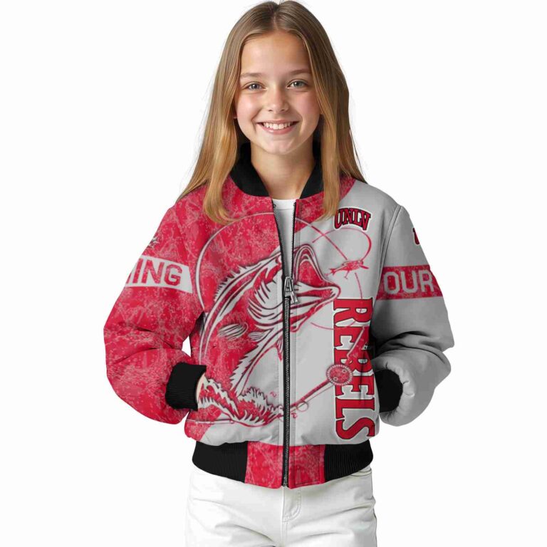 custom unlv rebels fishing rod gray jacket top rated