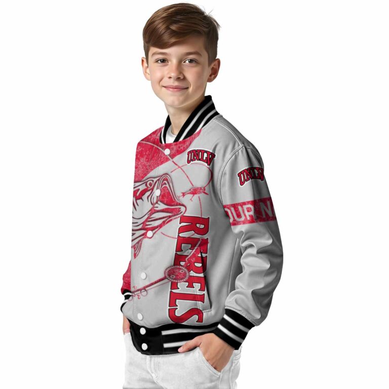 custom unlv rebels fishing rod gray jacket trendy