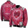 custom unlv rebels heart explosion red jacket fashion forward