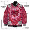 custom unlv rebels heart explosion red jacket new arrival