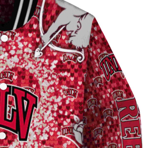 custom unlv rebels heart explosion red jacket premium grade