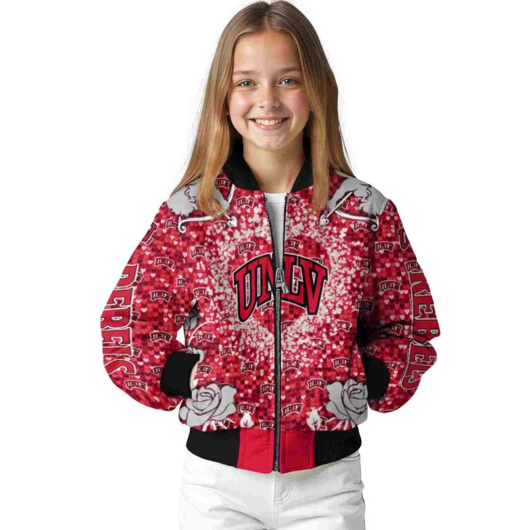 custom unlv rebels heart explosion red jacket top rated