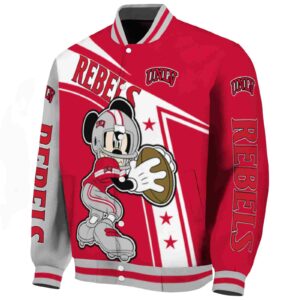 custom unlv rebels mickey football red white jacket best selling