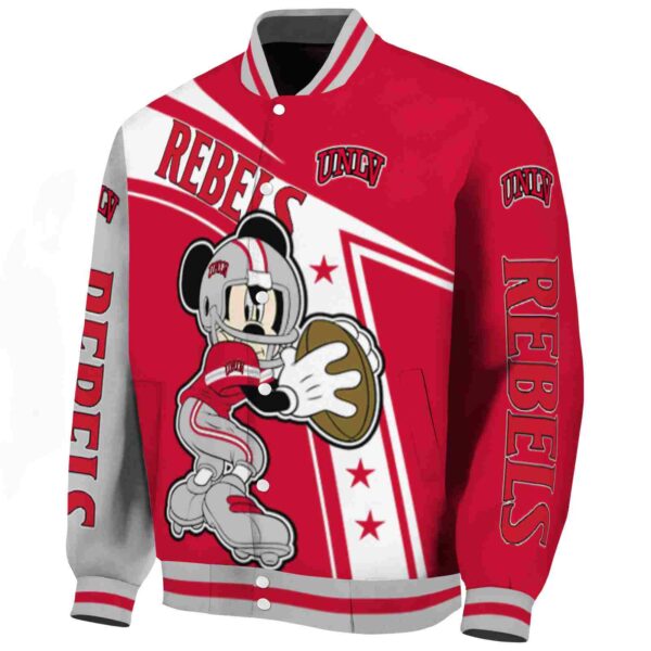 custom unlv rebels mickey football red white jacket best selling
