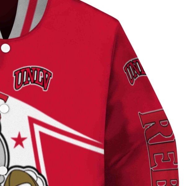custom unlv rebels mickey football red white jacket premium grade