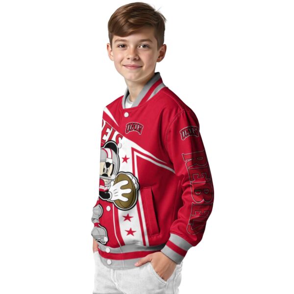 custom unlv rebels mickey football red white jacket trendy