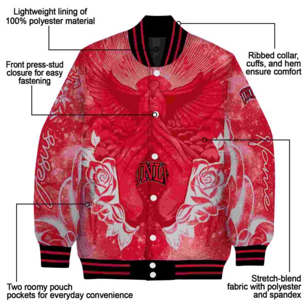custom unlv rebels praying hands red jacket new arrival