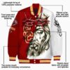 custom usc trojans jesus tears red white jacket new arrival