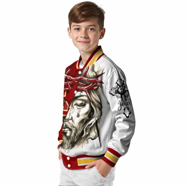 custom usc trojans jesus tears red white jacket trendy