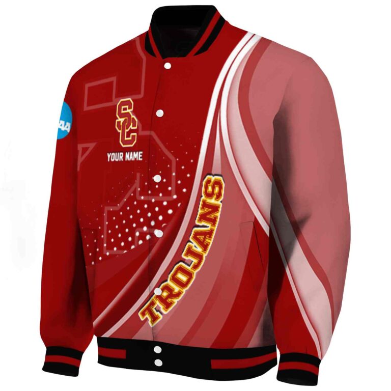 custom usc trojans wave patterns red jacket best selling