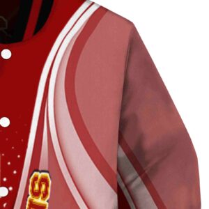 custom usc trojans wave patterns red jacket premium grade