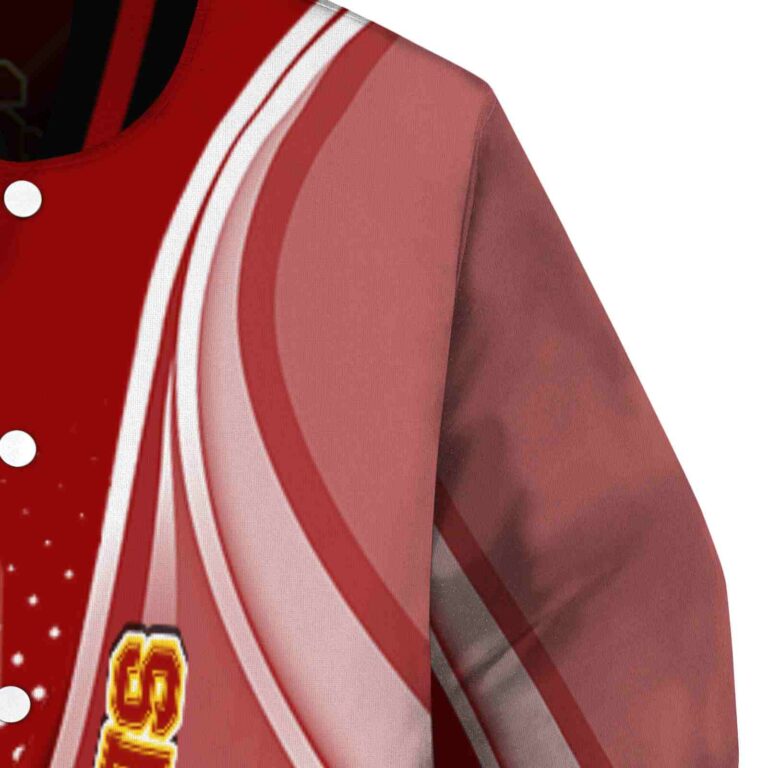 custom usc trojans wave patterns red jacket premium grade