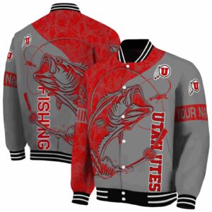 custom utah utes fishing rod gray jacket fashion forward