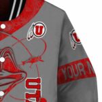 custom utah utes fishing rod gray jacket best selling