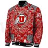 custom utah utes heart explosion red jacket best selling