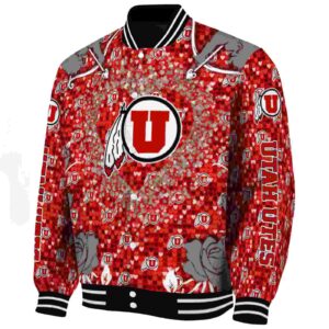 custom utah utes heart explosion red jacket best selling