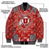 custom utah utes heart explosion red jacket new arrival