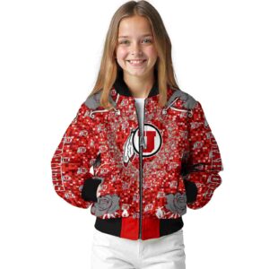 custom utah utes heart explosion red jacket top rated