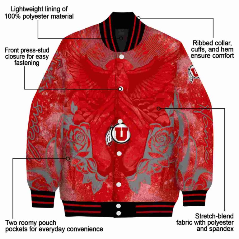 custom utah utes praying hands red jacket new arrival