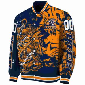 custom utep miners fishing art blue jacket best selling