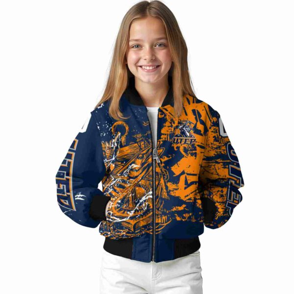 custom utep miners fishing art blue jacket top rated