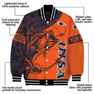 custom utsa roadrunners fishing rod blue jacket new arrival