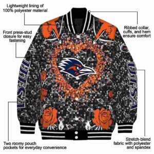 custom utsa roadrunners heart explosion orange jacket new arrival