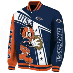 custom utsa roadrunners mickey football orange white jacket best selling
