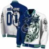 custom vancouver canucks jesus tears blue white jacket fashion forward