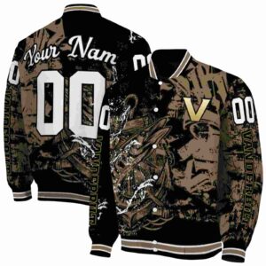custom vanderbilt commodores fishing art black jacket fashion forward