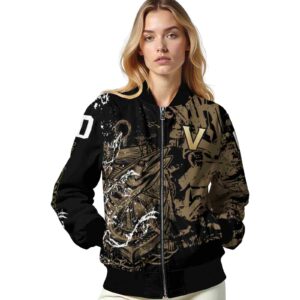 custom vanderbilt commodores fishing art black jacket latest model