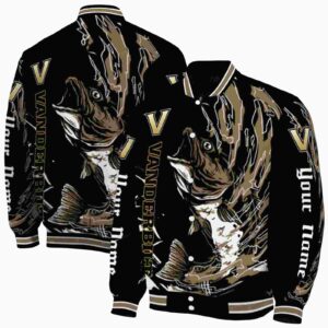 custom vanderbilt commodores fishing passion black white jacket fashion forward